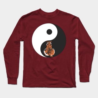 Tiger and Yin Yang Long Sleeve T-Shirt